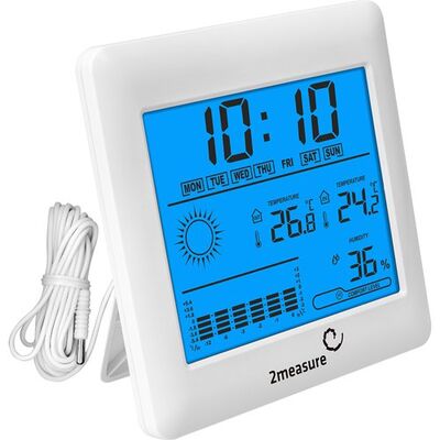 Stacja pogody elektroniczna sonda termometr 120 x 120 mm