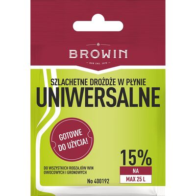 Drożdże winiarskie Uniwersalne bez namnażania 20 ml