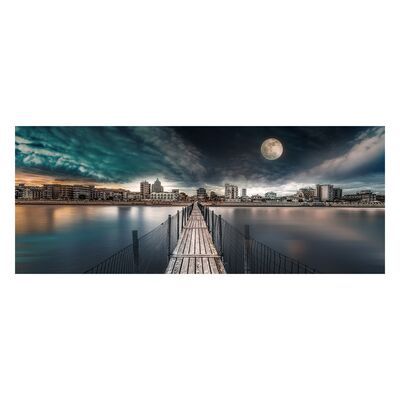 Obraz CANVAS SILVER 60 x 150 ST648 MOON CITY
