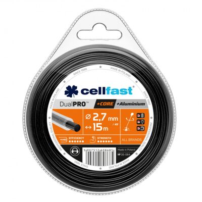 Żyłka tnąca z rdzeniem 2,7 mm x 15 m okrągła Cellfast