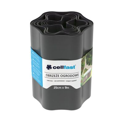 Obrzeże ogrodowe 25 cm x 9 m grafitowe Cellfast