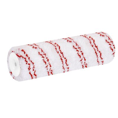 Wałek 18 cm mikrofibra podwójny czerwony pasek