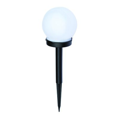 Lampa ogrodowa solarna kula 10 cm czarna