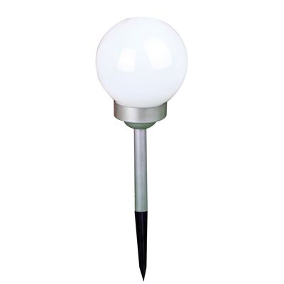 Lampa solarna kula 15 cm srebrna