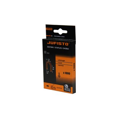 Zszywka typu U do kabli 10 mm opakowanie: 1000 sztuk Jufisto