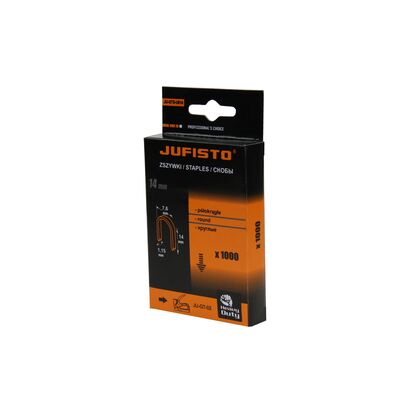 Zszywka typu U do kabli 14 mm opakowanie: 1000 sztuk Jufisto