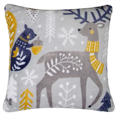 Poszewka FESTIVE PETS 40 x 40 cm szary