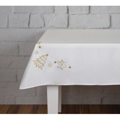 Obrus Bright trees 110 x 160 cm ecru