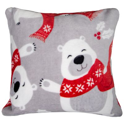 Poszewka WINTER FELLOWS 40 x 40 cm szary