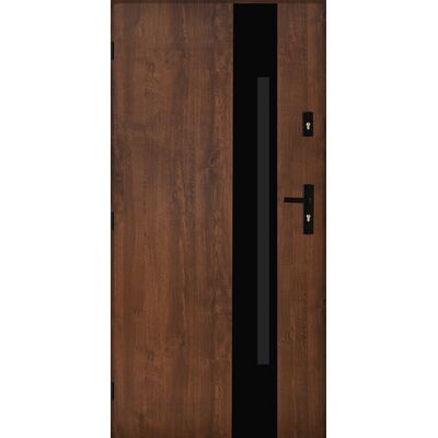 Drzwi zewnętrzne ANTILA Orzech 80 lewe