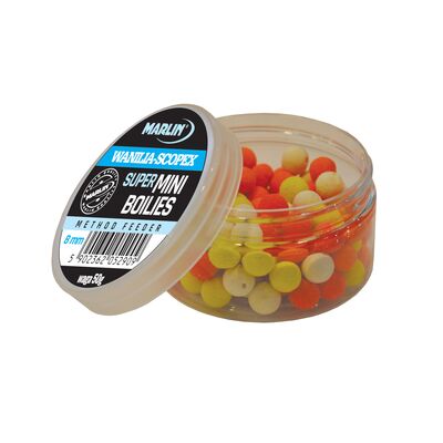 Mini Boilies truskawka-ryba 50 g Marlin