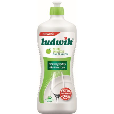 Płyn do mycia naczyń zielone jabłuszko 900 g Ludwik