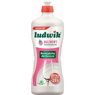 Płyn do mycia naczyń malinowy 900 g Ludwik