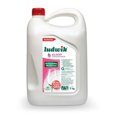 Płyn do mycia naczyń Ludwik malinowy 5 kg