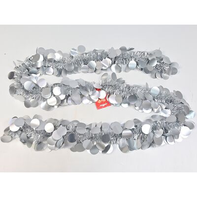 Łańcuch choinkowy 13 cm x 2 m srebrny
