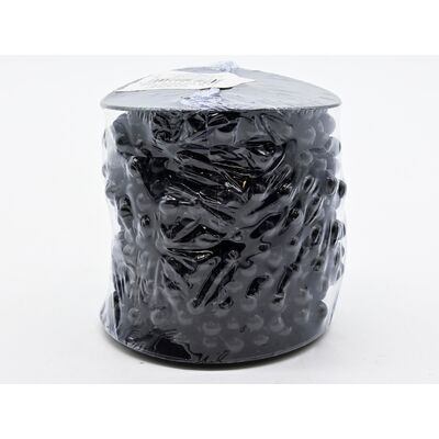Girlanda koralikowa 7,5 mm x 8 m czarna