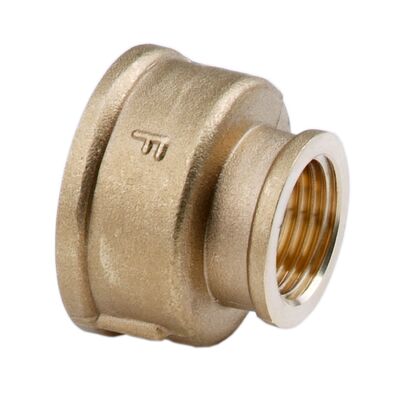 Mufa redukcyjna mosiężna 1" x 1/2" żółta