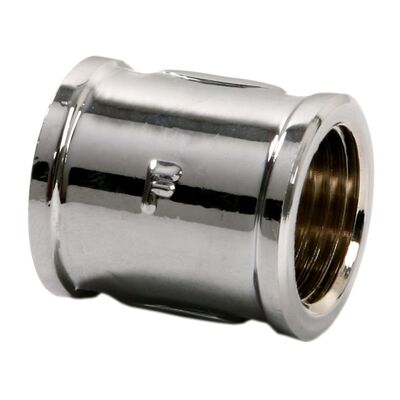 Mufa mosiężna 3/4" chrom