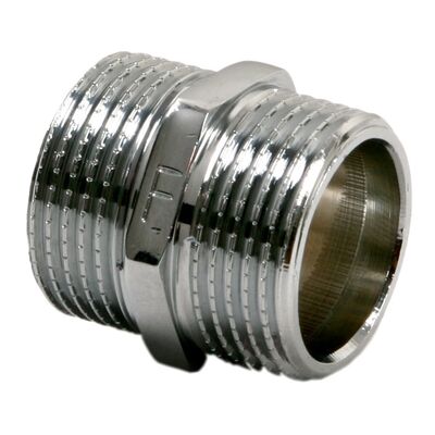 Nypel mosiężny 3/8" chrom
