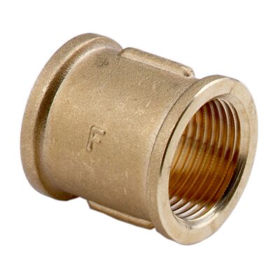 Mufa mosiężna 1/2" żółta