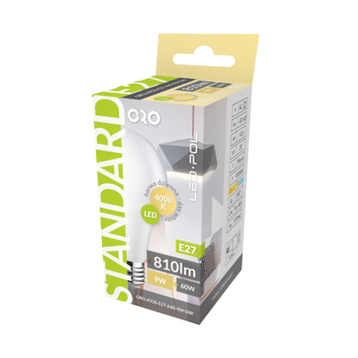 Żarówka LED ORO-ATOS-E27-A60-9W-DW