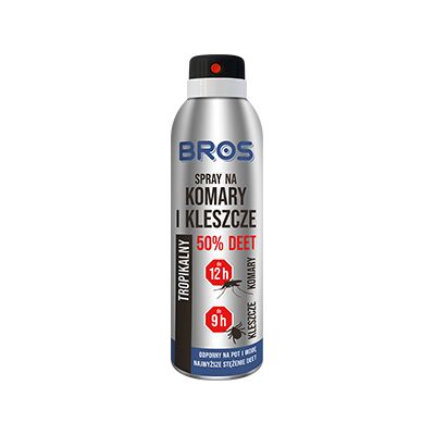 Spray na komary i kleszcze 50% Deet 180 ml Bros