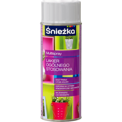 Multispray Lakier Ogólnego Stosowania połysk 400 ml popielaty
