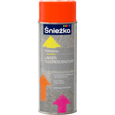 Multispray Lakier Fluorescencyjny 400 ml pomarańczowy