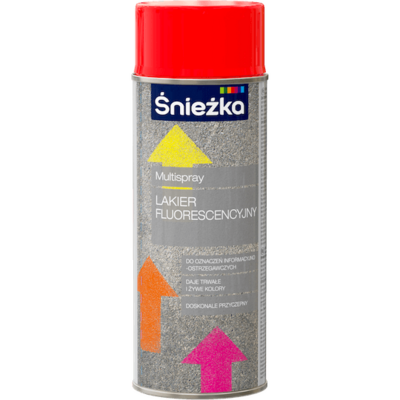 Multispray Lakier Fluorescencyjny 400 ml czerwony