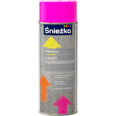 Multispray Lakier Fluorescencyjny 400 ml różowy