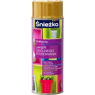 Multispray Lakier Ogólnego Stosowania połysk 400 ml złoty antyczny