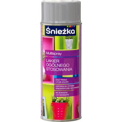 Multispray Lakier Ogólnego Stosowania połysk 400 ml szary aluminiowy