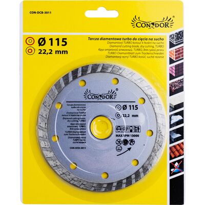 Tarcza diamentowa do cięcia na sucho TURBO 115 mm Condor