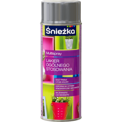 Multispray Lakier Ogólnego Stosowania połysk 400 ml srebrny