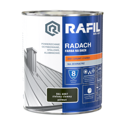 Farba na dach Radach zielony cimny 0,75 l