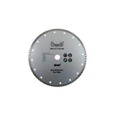 Tarcza diamentowa do cięcia na sucho TURBO 230 mm Condor