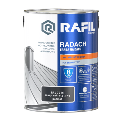 Farba na dach Radach szary antracyt 5 l