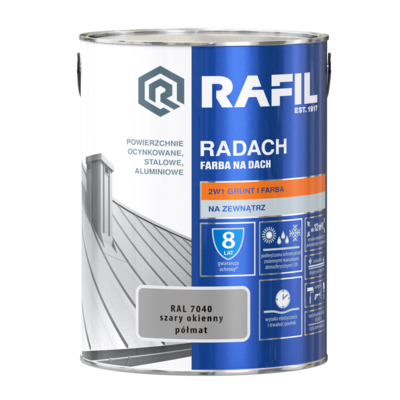 Farba na dach Radach szary okienny 5 l