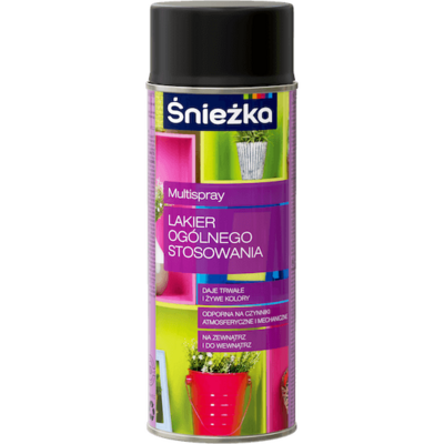 Multispray Lakier Ogólnego Stosowania mat 400 ml czarny