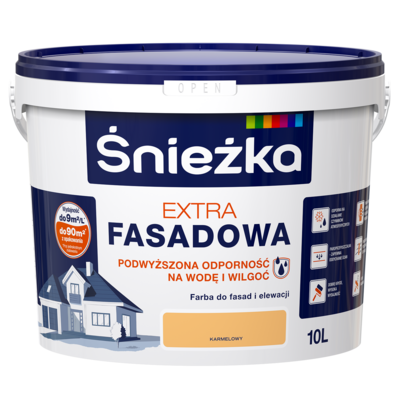 Farba fasadowa Extra karmelowy 10 l Śnieżka