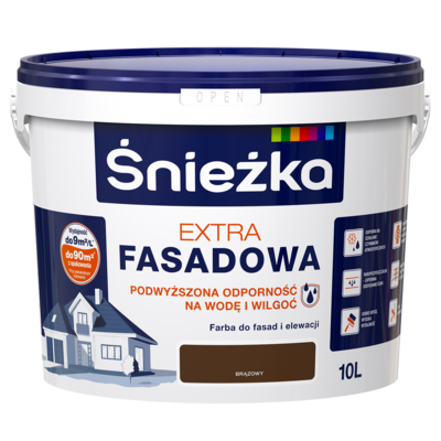 Farba fasadowa Extra brązowy 10 l Śnieżka