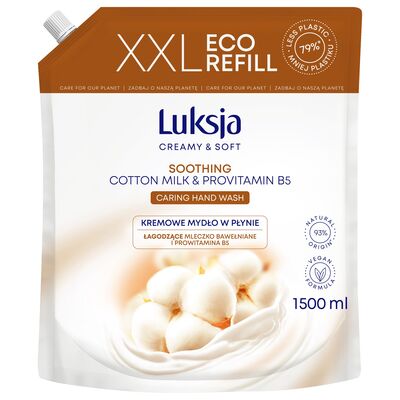 Mydło w płynie Cotton zapas 1500 ml  Luksja