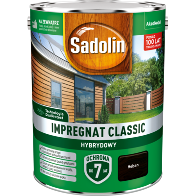 Impregnat CLASSIC HYBRYDOWY Heban 4,5 l Sadolin