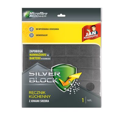 Ręcznik z mikrofibry Silver Block Jan Niezbędny