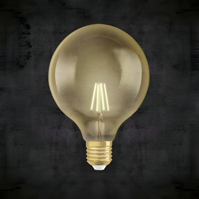Żarówka Vintage 1906 LED CL GLOBE125 FIL GOLD 52 non-dim 7 W/824 E27