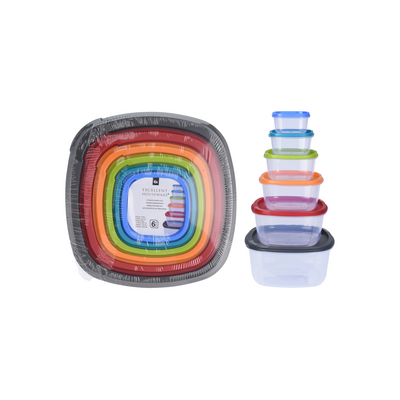Zestaw pojemników Excellent Houseware 6 sztuk
