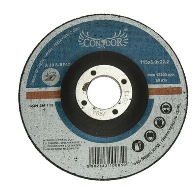 Tarcza korundowa do cięcia metalu 115 x 3 mm Condor