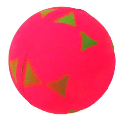 Piłka 57 mm trójkąty różowa