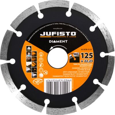 Tarcza diamentowa segmentowa 125 x 2 mm Jufisto