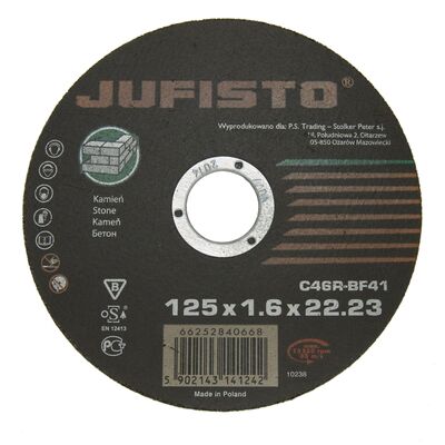 Tarcza do cięcia 115 x 1,6 x 22,2 mm beton Jufisto